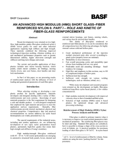 High Modules (HM) Short Fiber-Glass Reinforced Nylon 6
