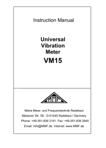 Universal Vibration Meter - Metra Meß