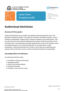Audiovisual technician