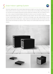 Solar Indoor Lighting System