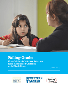 Failing Grade - Mental Health Advocacy Services