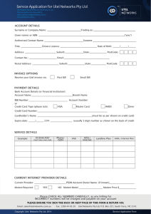 Service Application Form