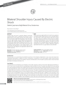Bilateral Shoulder Injury Caused By Electric Shock