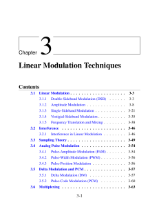 Linear Modulation Techniques