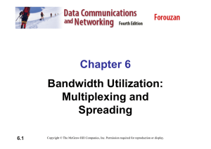 Chapter 6 Bandwidth Utilization: Multiplexing and Spreading 6.1