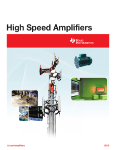 High-Speed Amplifiers trifold brochure (Rev. A)