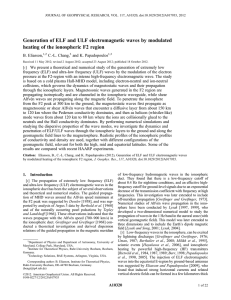 Generation of ELF and ULF electromagnetic waves by modulated