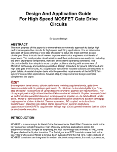 Design And Application Guide For High Speed MOSFET