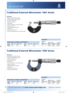 micrometers - Bowers Group