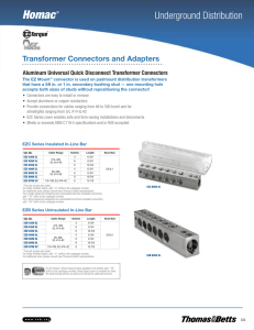Transformer Connectors and Adapters
