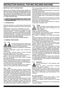 instruction manual for mig welding machine