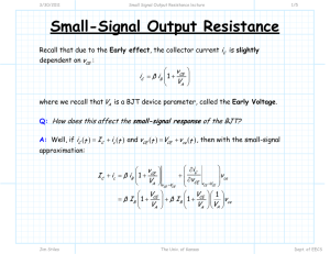 Small-Signal Output Resistance