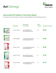 Discounted CFL Bulbs at The Home Depot