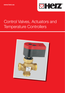 Control Valves, Actuators and Temperature Controllers