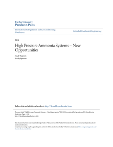 High Pressure Ammonia Systems – New - Purdue e-Pubs