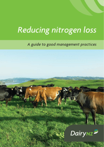 Reducing nitrogen loss