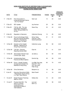 Course Note Order Form - Hong Kong Institute of Certified Public