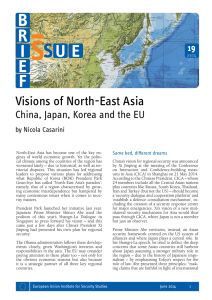 Visions of North-East Asia - European Union Institute for Security