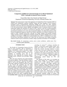 Comparison of Different Control Strategies in GA