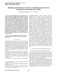 Modeling and Simulation of a Power Conditioning System for the