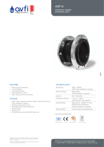 ASF10 Rubber Vibration Eliminator Data Sheet