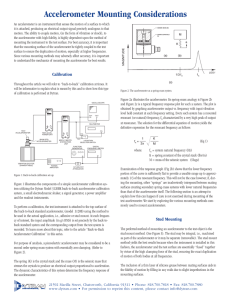 Accelerometer Mounting Considerations