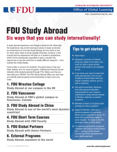 FDU Study Abroad - Fairleigh Dickinson University