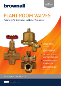 PLANT ROOM VALVES - Crane Fluid Systems