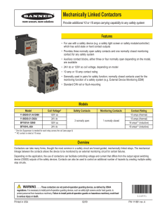 Mechanically Linked Contactors