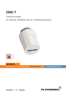 Thermal actuator for heating, ventilation and air conditioning systems