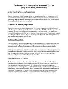 Treasury Regulations