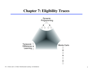 Chapter 7: Eligibility Traces