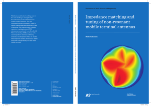 Impedancematching and tuning of non-resonant