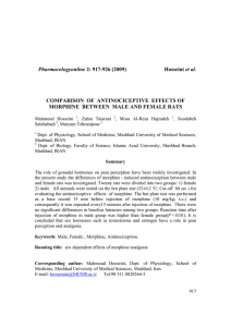 Pharmacologyonline 2: 917-926 (2009) Hosseini et al