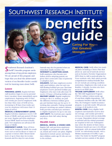 Benefits Guide - Southwest Research Institute