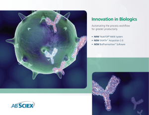Innovation in Biologics