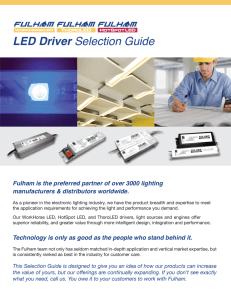 LED Driver Selection Guide