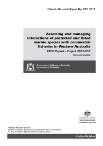 Assessing and managing interactions of protected and listed marine