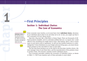 chapter The Core of Economics