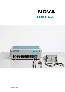 MUX tutorial - Metrohm Autolab