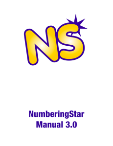 NumberingStar Manual • 3