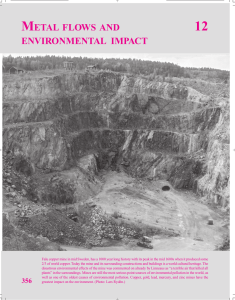 Chapter 12. Metal Flows and Environmental Impact