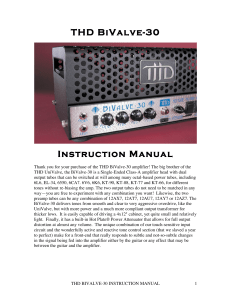 THD BiValve-30 Instruction Manual