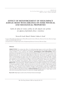 effect of reinforcement of high-impact acrylic