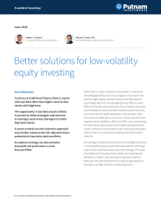 US Inst Low Vol Paper