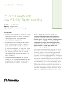 Prudent Growth with Low-Volatility Equity Investing