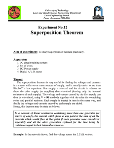 Superposition Theorem