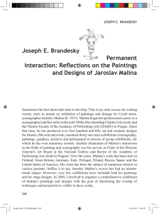 Permanent Interaction: Reflections on the Paintings and Designs of
