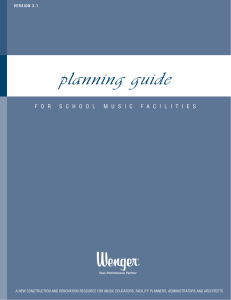 planning guide - Wenger Corporation