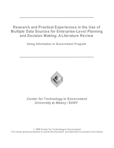 Research and Practical Experiences in the Use of Multiple Data